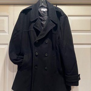 Double Breasted Men's Calvin Klein Peacoat
